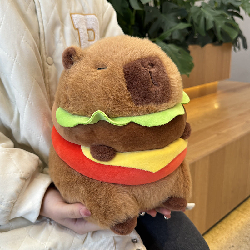 Hamburger Capybara Plush