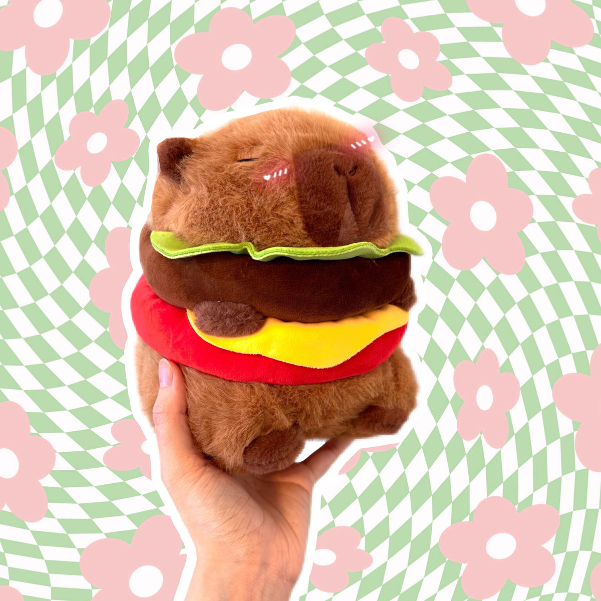 Hamburger Capybara Plush