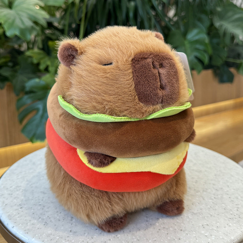 Hamburger Capybara Plush