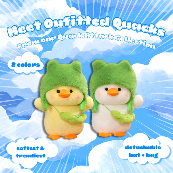 Outfitted Quack (detachable hat/bag)