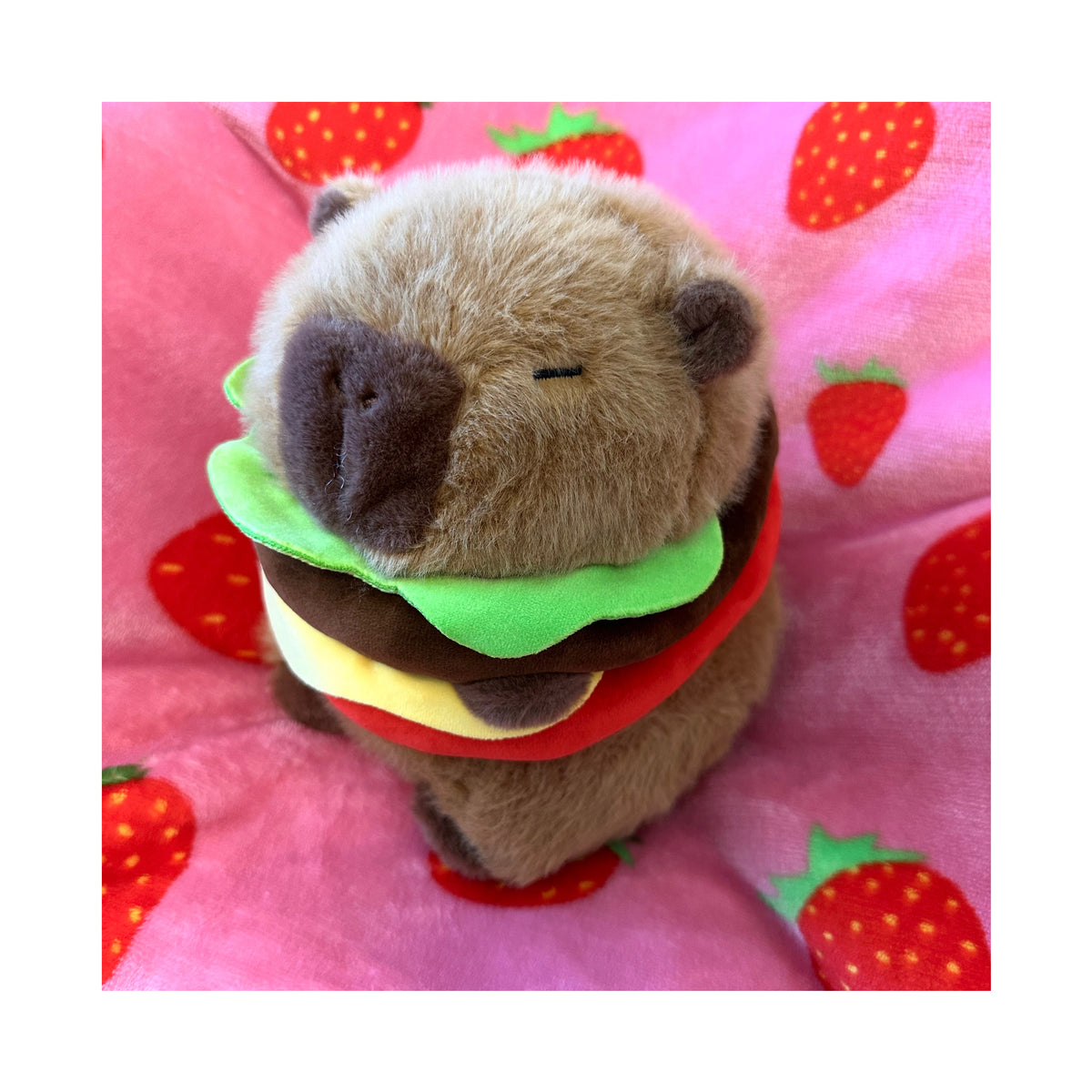 Hamburger Capybara Plush