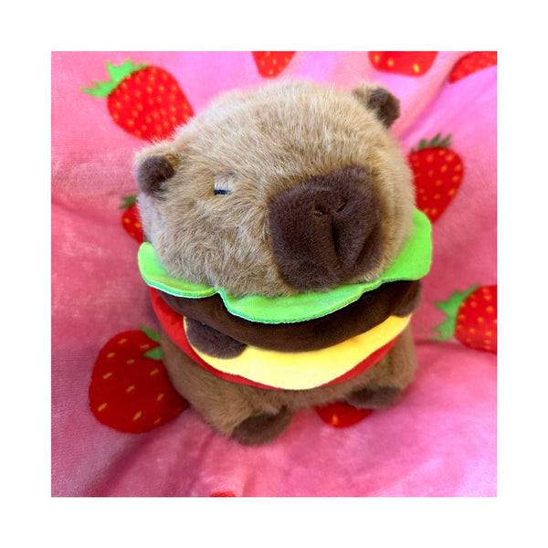 Hamburger Capybara Plush